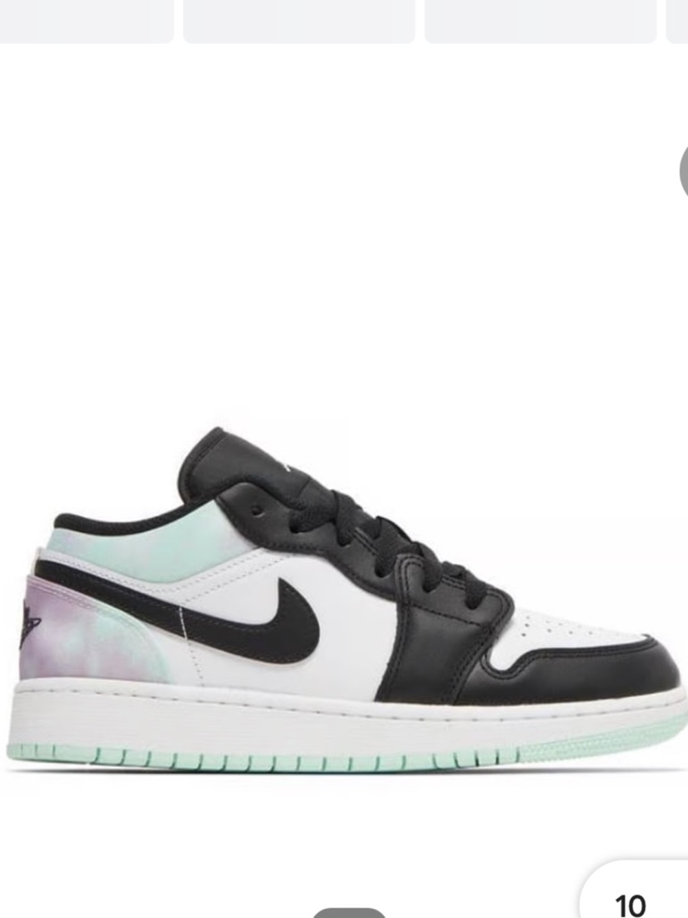 Nike Air Jordon 1 Low tie dye sneakers